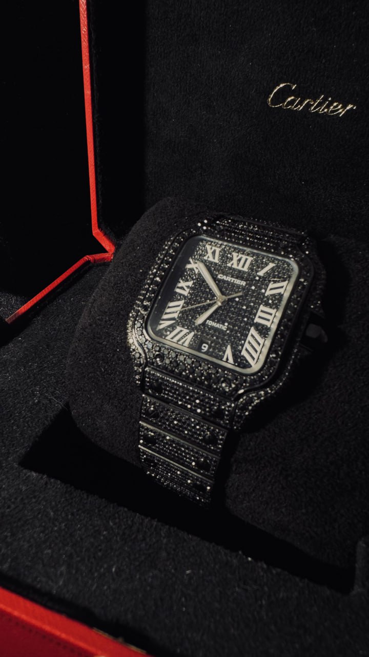 Cartier Santos de Cartier black